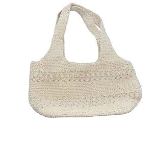 Amanda Smith Crochet Cream Hand Bag